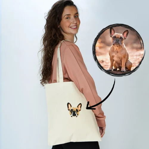 Custom Embroidered Pet Tote Bag